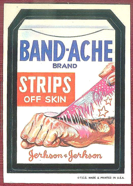 band-ache strips off skin