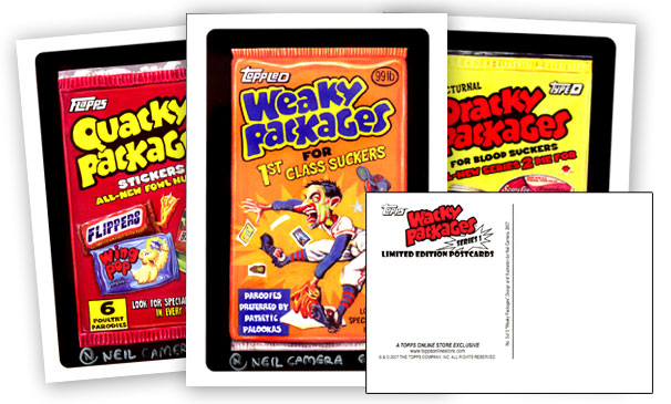 2007 Wacky Packages Series 1 Limited Edition Postcards