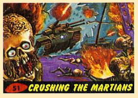 Mars Attacks trading card set.