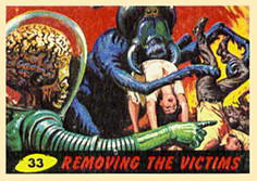 Mars Attacks cards.