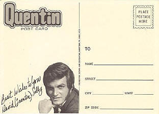 Quentin postcard back photo.