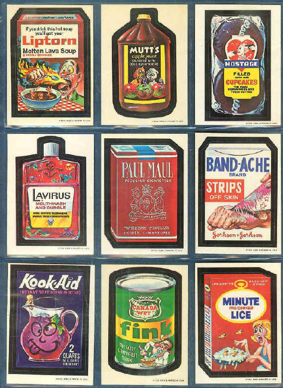 1st series wacky packages