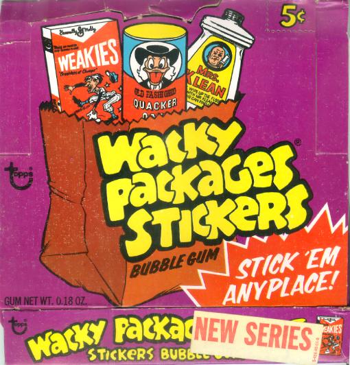 wacky packages 2nd series display box