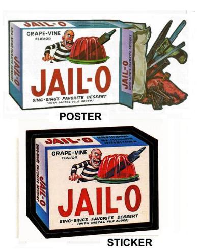 jail-o poster and sticker