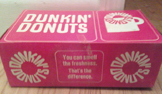 Vintage Dunkin' Donuts box