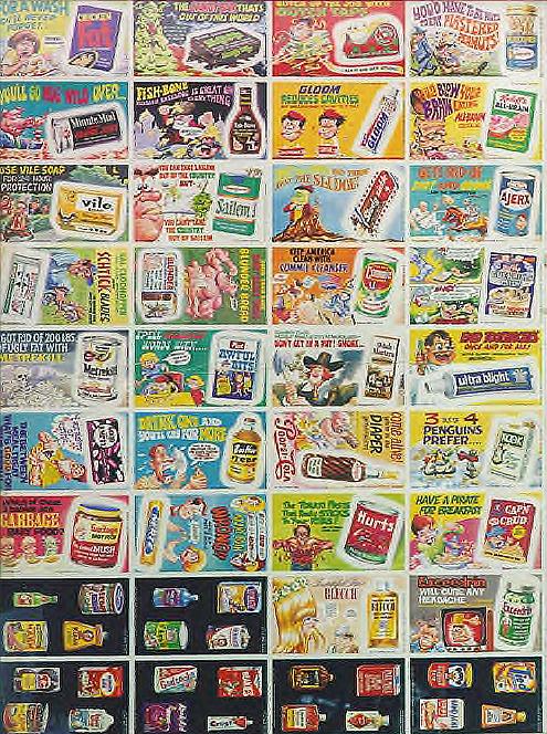 uncut sheet - Wacky Ads - Wacky Packages 1969