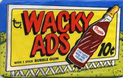 unopened pack - Wacky Ads - Wacky Packages 1969