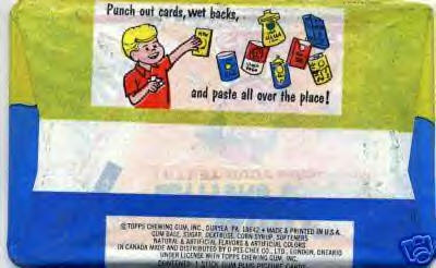 unopened pack - Wacky Ads - Wacky Packages 1969